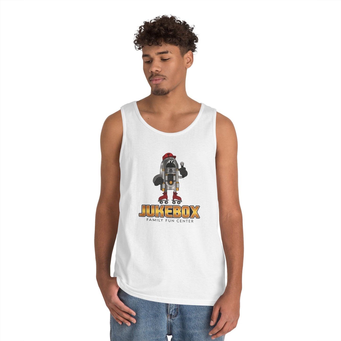 Retro Jukebox Graphic Tank Top for Family Fun