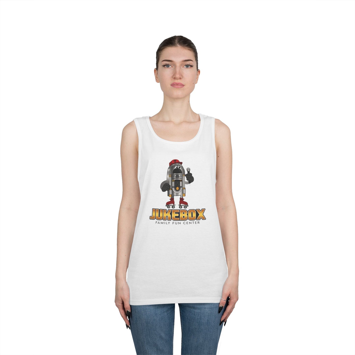 Retro Jukebox Graphic Tank Top for Family Fun