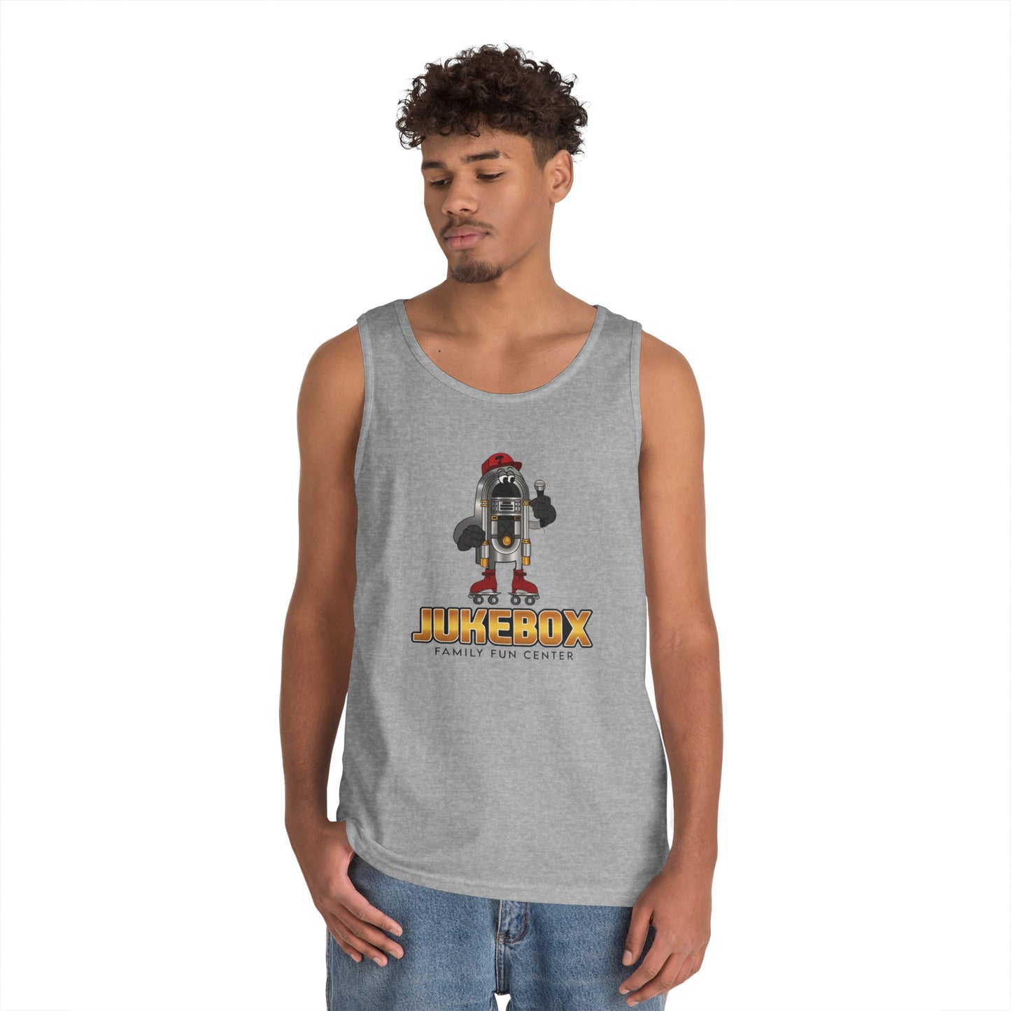 Retro Jukebox Graphic Tank Top for Family Fun