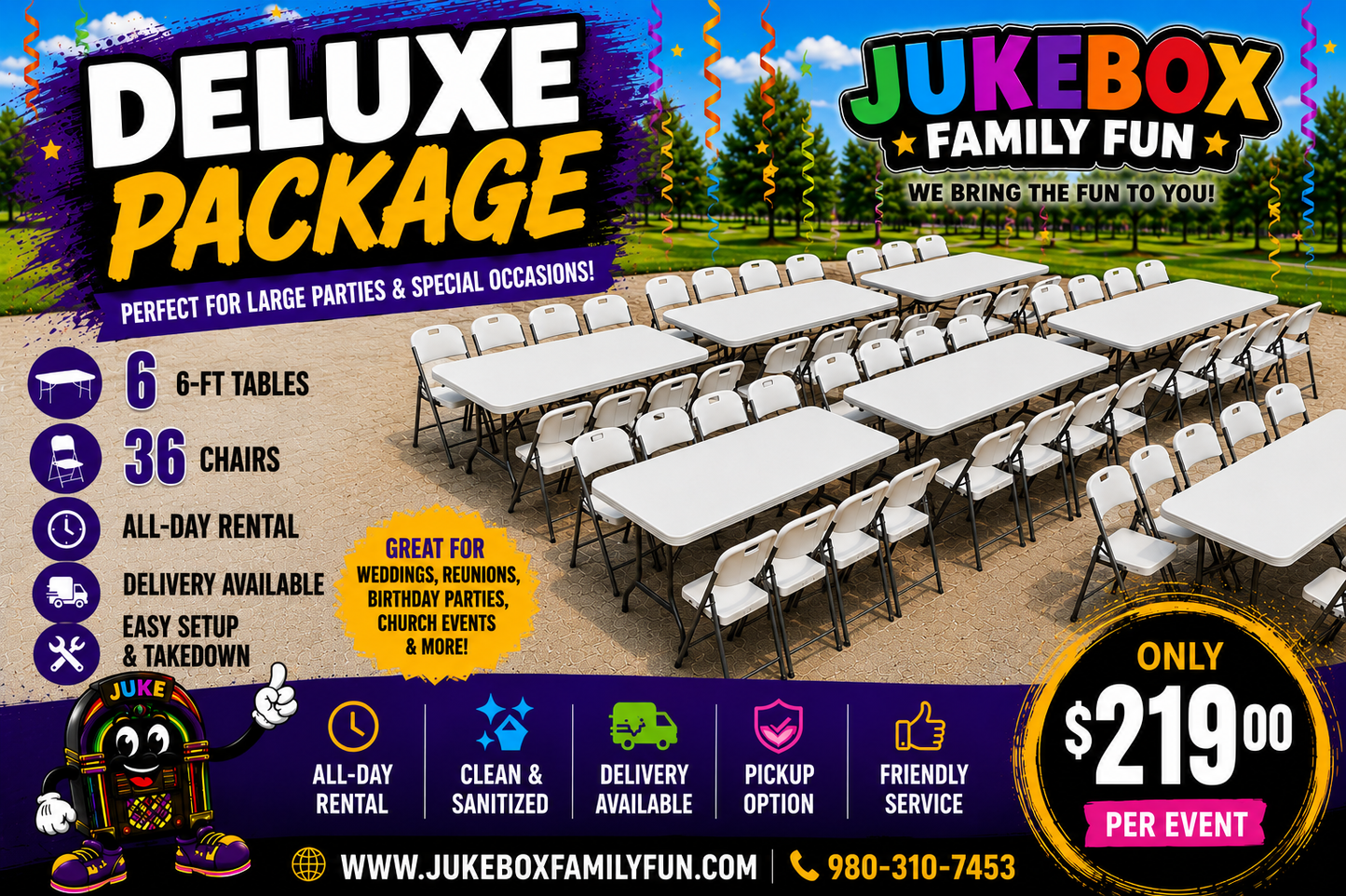 🎉 Deluxe Event Package
